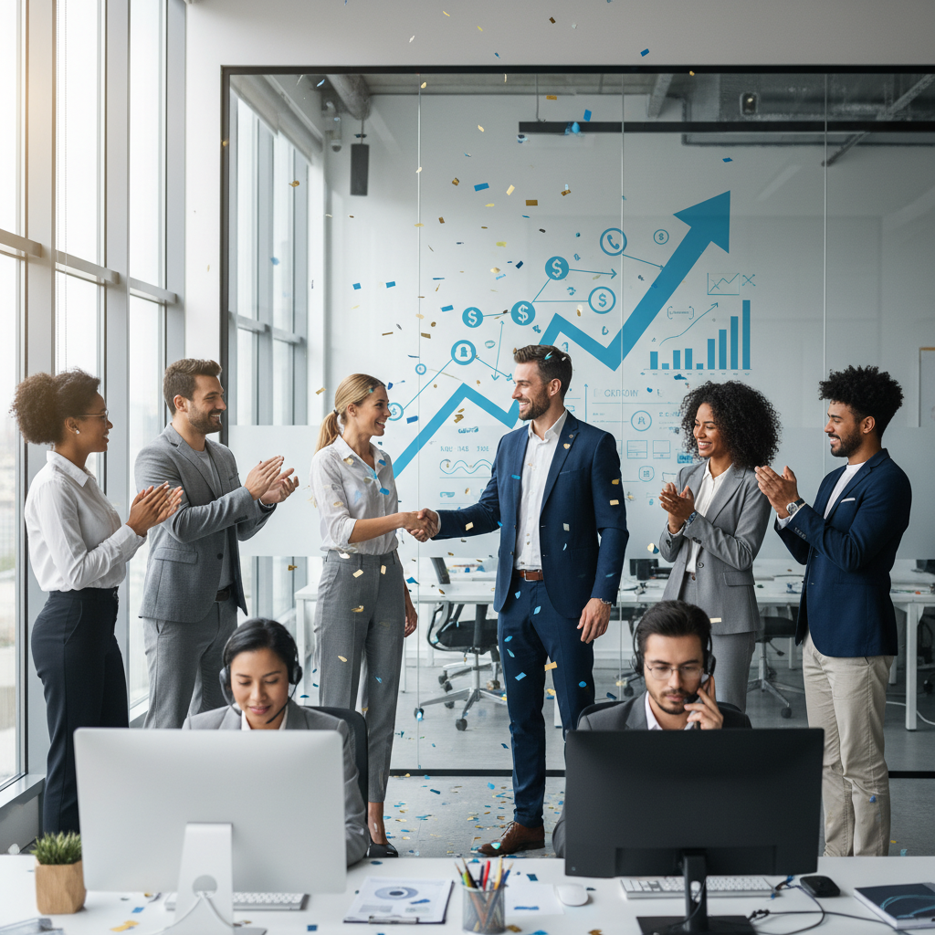 Image pour succès externalisation relances téléphoniques